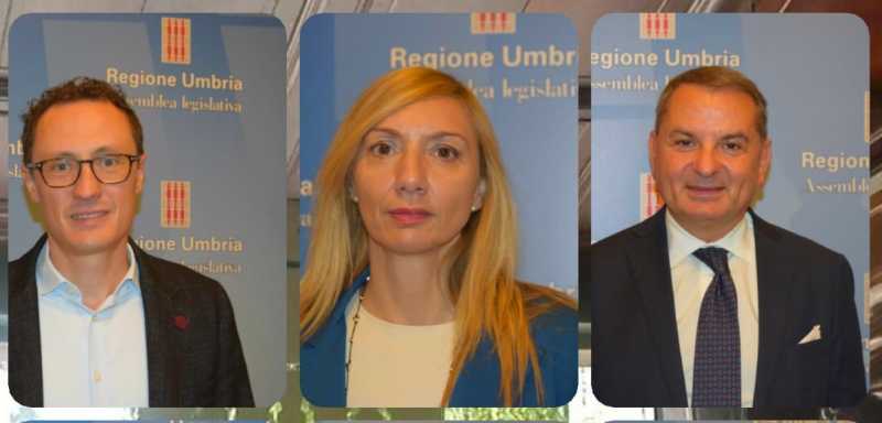 I consiglieri regionali Meloni Bettarelli Paparelli