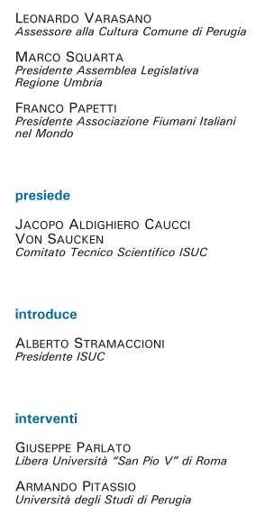Isuc  - Giorno del ricordo (Foibe, 10 febbraio)