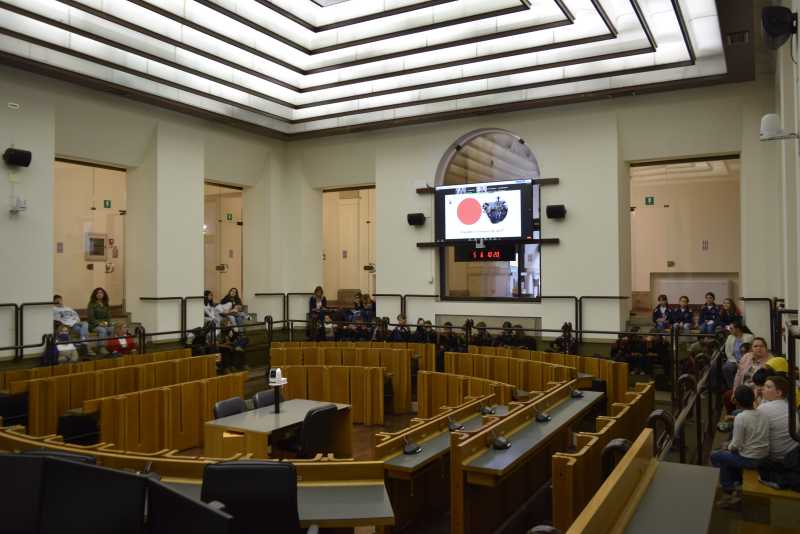 Corecom Umanesimo digitale studenti aula consiliare