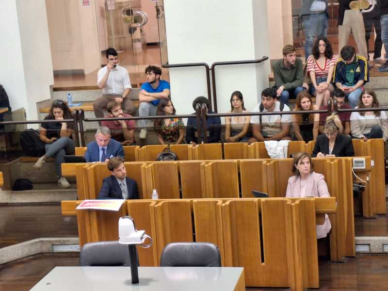 Studenti in Aula per mozione Bori "Umbria studiata per studiare"