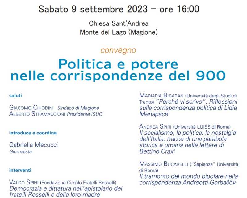 Isuc Festival corrispondenze