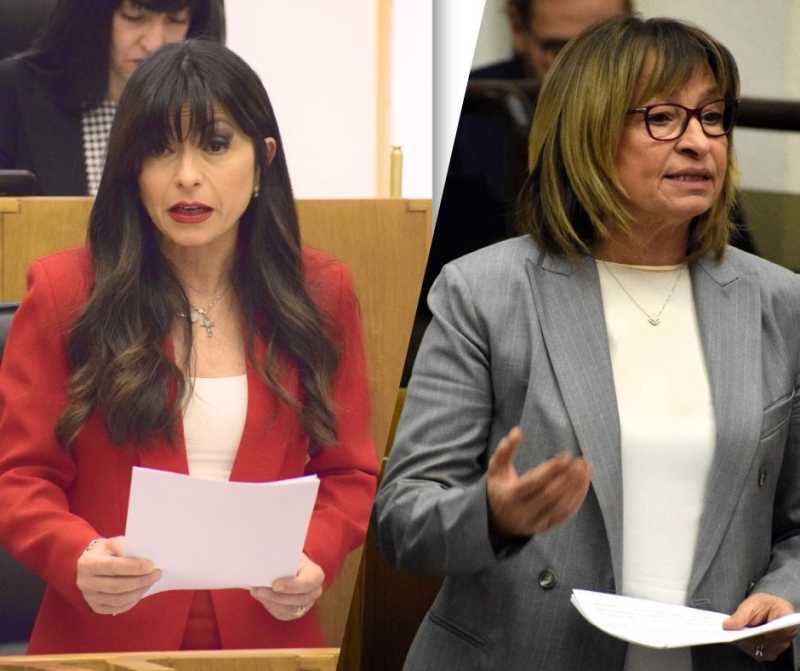 Stefania Proietti e Donatella Tesei