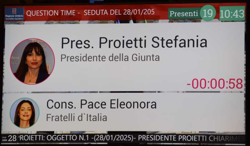 question time Proietti Pace