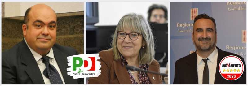 Filipponi (Pd) Proietti (Pd) Simonetti (M5S)