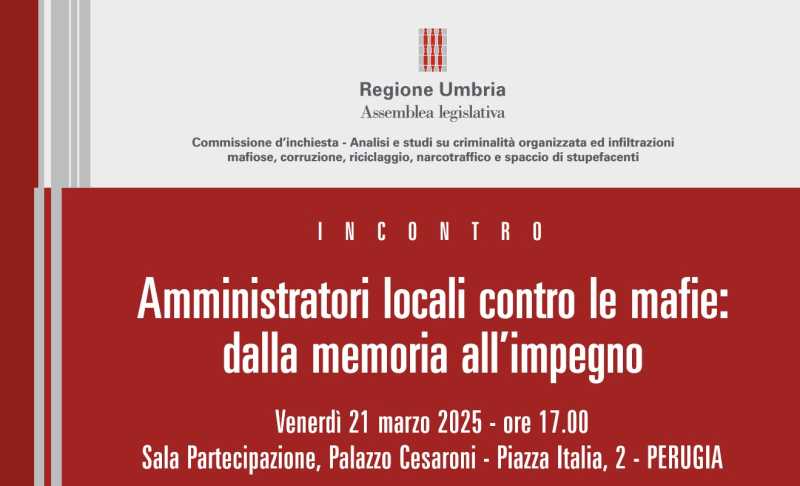 locandina Giornata memoria vittime mafie