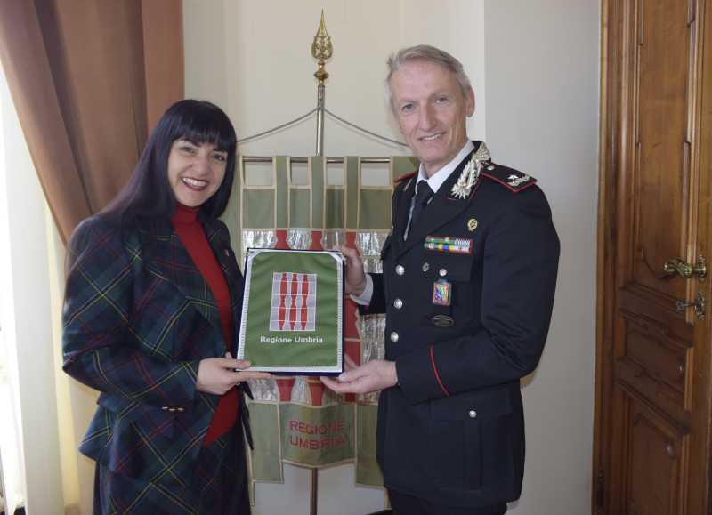 presidente Sarah Bistocchi e Generale Luca Corbellotti