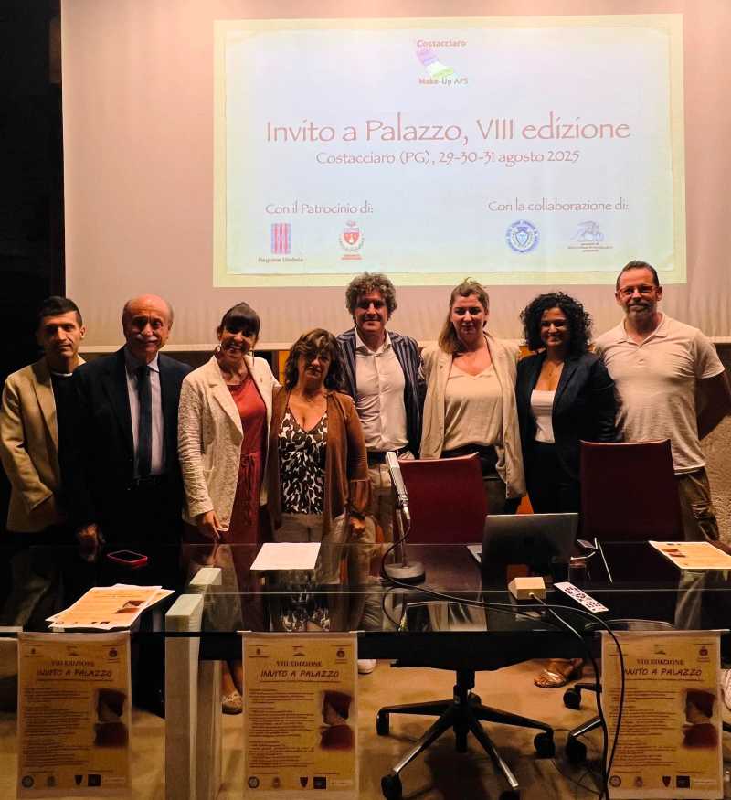 La presidente Bistocchi alla conferenza stampa di 'Invito a Palazzo'