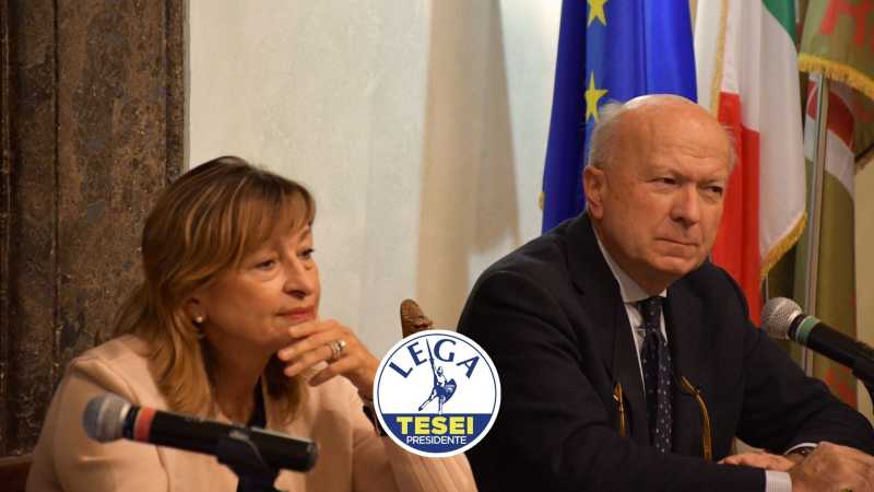 i consiglieri Donatella Tesei - Enrico Melasecche Lega