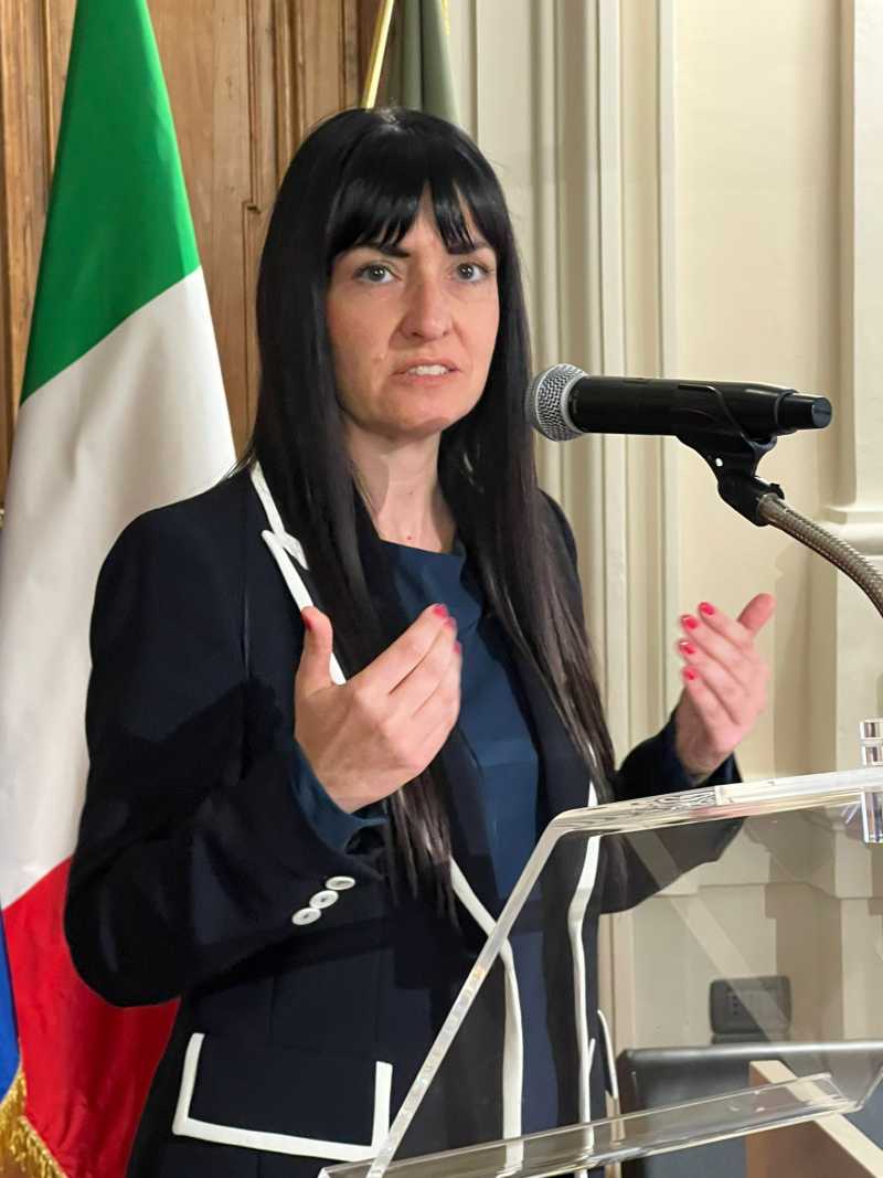 La presidente Bistocchi alla presentazione di Umbria Libri 2025