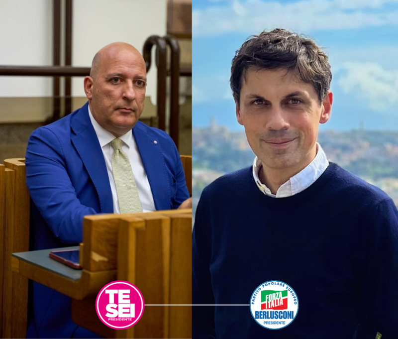 i consiglieri regionali Nilo Arcudi (Tp-Uc) e Andrea Romizi (FI)