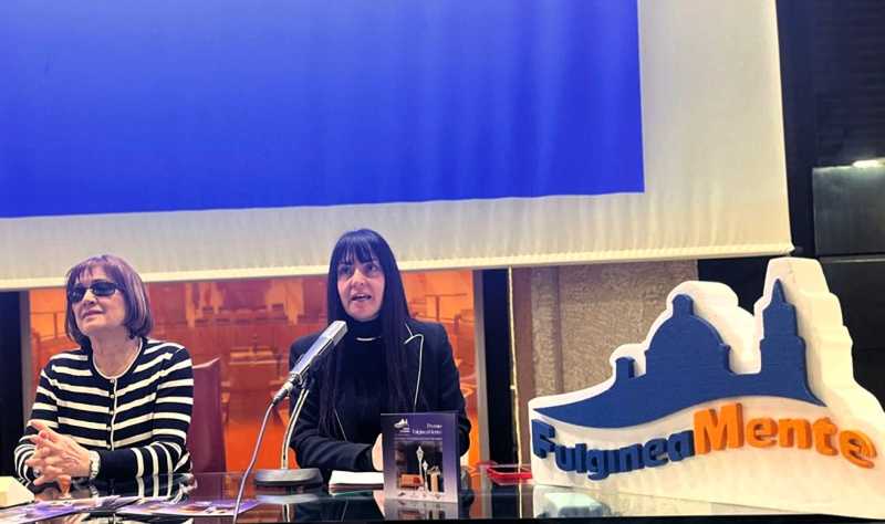 La presidente Bistocchi alla conferenza stampa di FulgineaMente