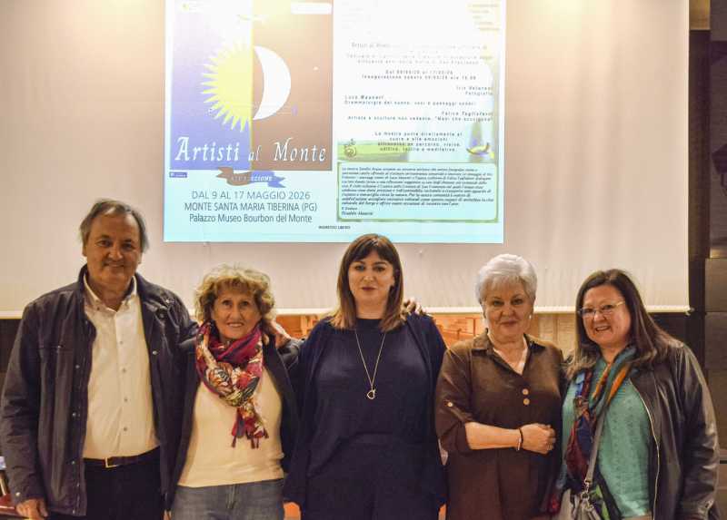Letizia Michelini (Pd) alla presentazione di 'Artisti al Monte'