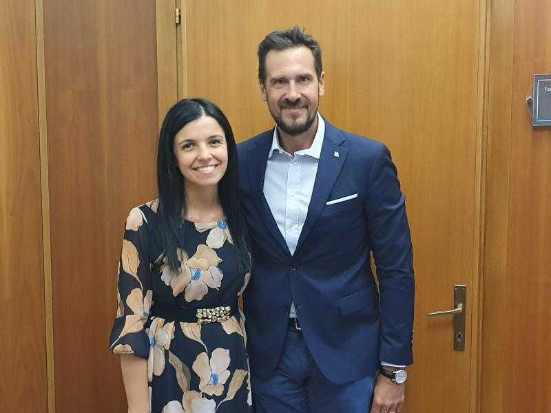 Il consigliere regionale Francesca Peppucci e il Garante disabili Massimo Rolla