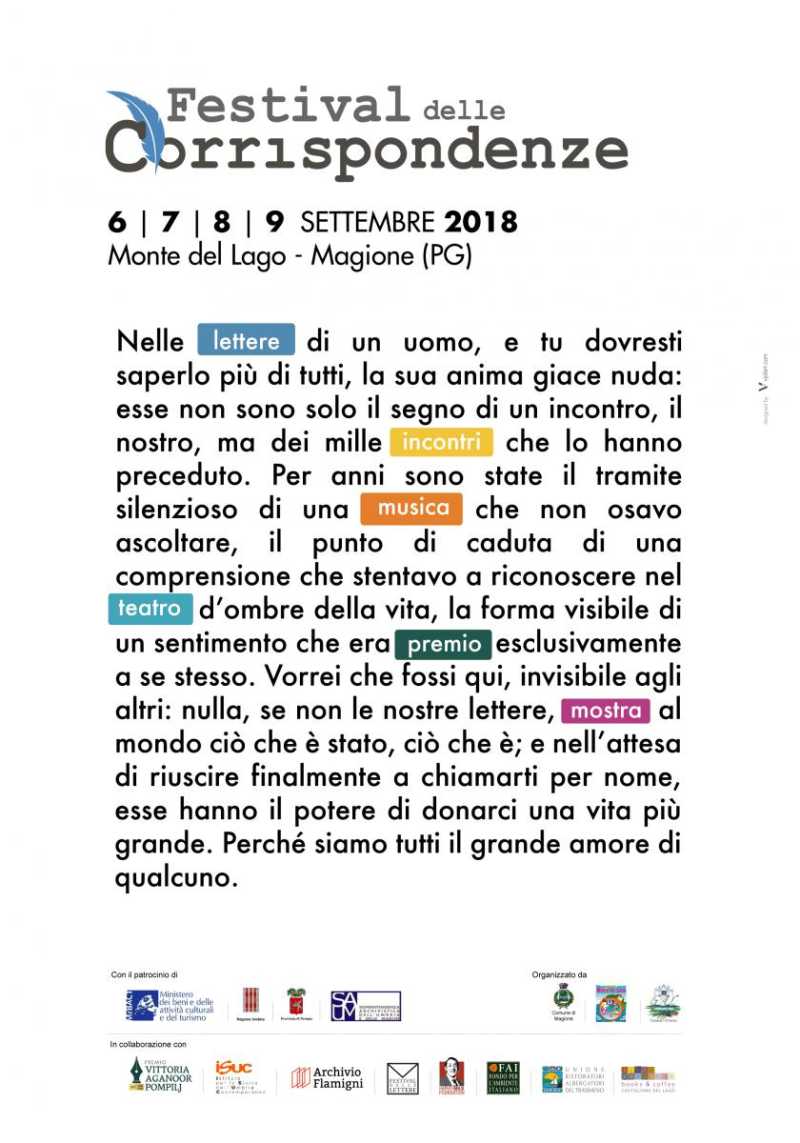 Festival delle Corrispondenze 2018