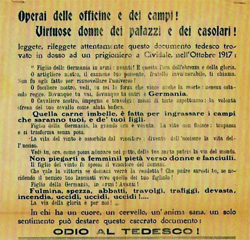 Manifesto di propaganda antitedesco
