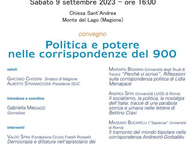 Isuc Festival corrispondenze