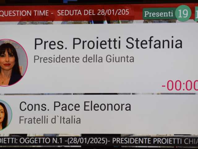 question time Proietti Pace