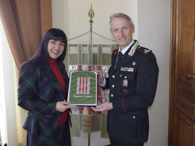 presidente Sarah Bistocchi e Generale Luca Corbellotti