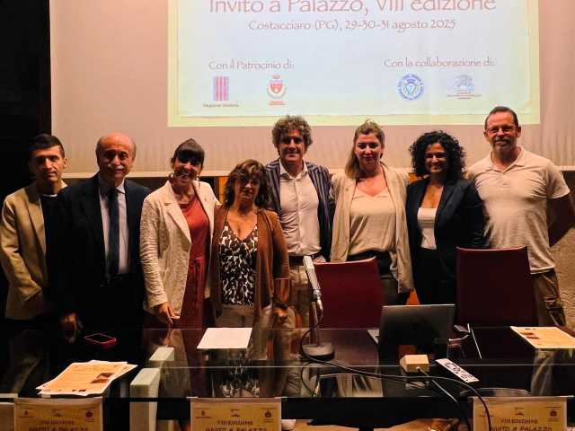 La presidente Bistocchi alla conferenza stampa di 'Invito a Palazzo'