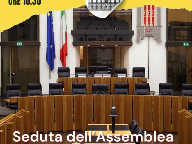 seduta Assemblea legislativa