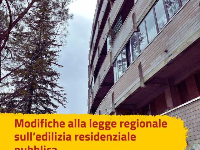 modifiche legge regionale edilizia residenziale