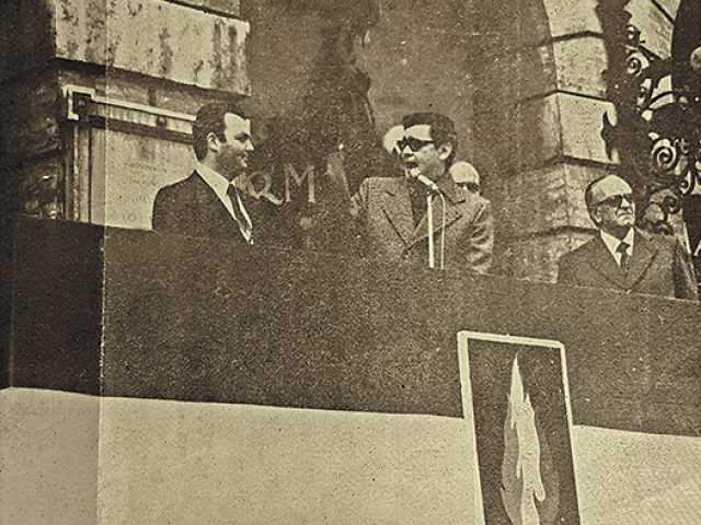 Foligno comizio del Msi per le elezioni del 1975