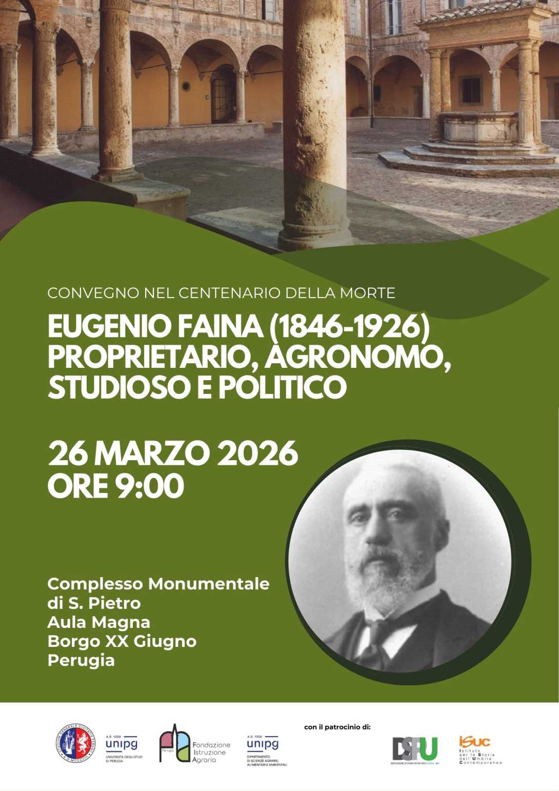 convegno "EUGENIO-FAINA proprietario agronomo studioso e politico", Perugia, 26 marzo 2026