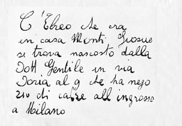 Lettera di delazione